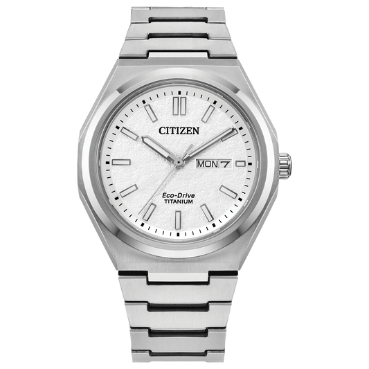 AW0130-85A Citizen | White Dial Zenshin Three-hand Watch (Men)