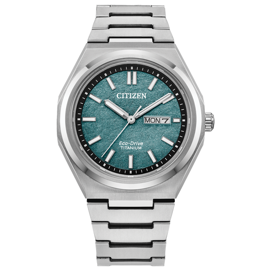 AW0130-85X Citizen | Green Dial Zenshin Three-hand Watch (Men)