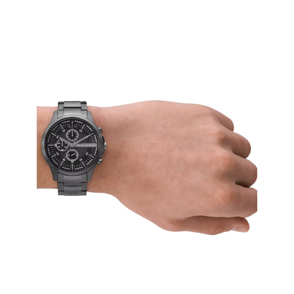 Armani Exchange Hampton Black Dial Chronograph Analog Watch For Men AX2454