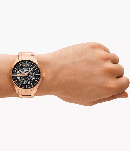 AX2456 Armani Exchange | Automatic Rose Gold-Tone Stainless Steel Watch