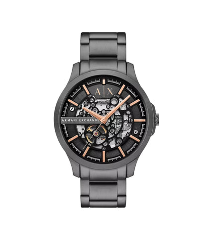 Armani exchange skeleton watch hotsell