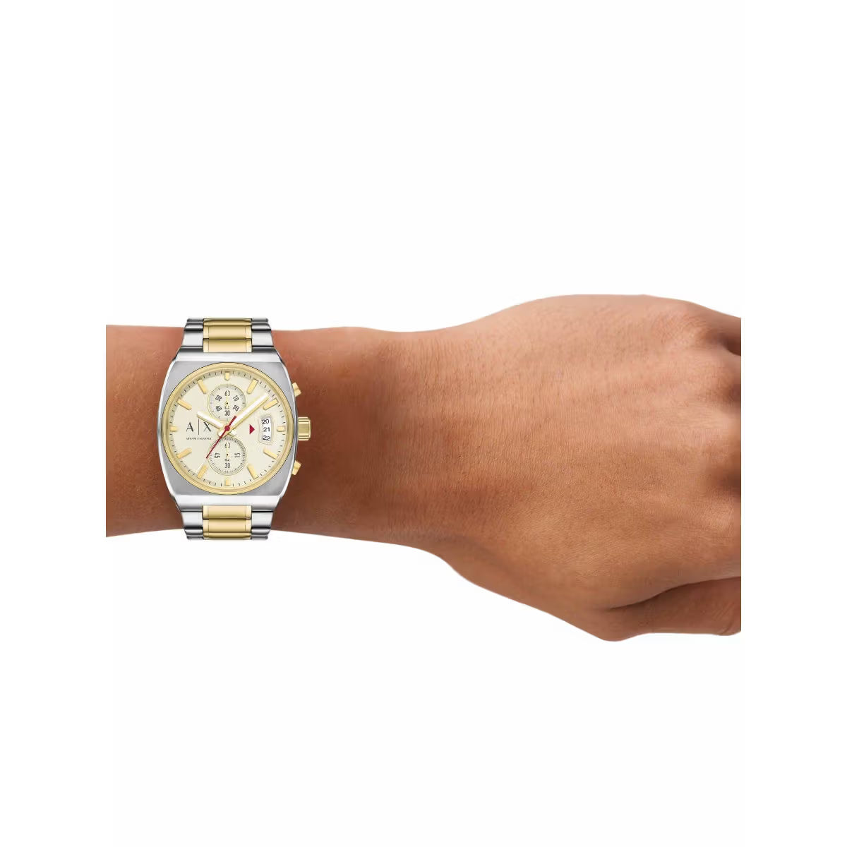 Armani Exchange Quartz Eggshell Beige Dial Chronograph Men's Watch AX2821