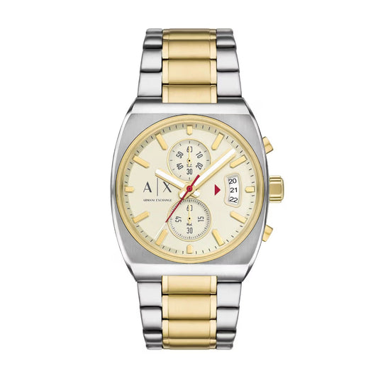 Armani Exchange Quartz Eggshell Beige Dial Chronograph Men's Watch AX2821