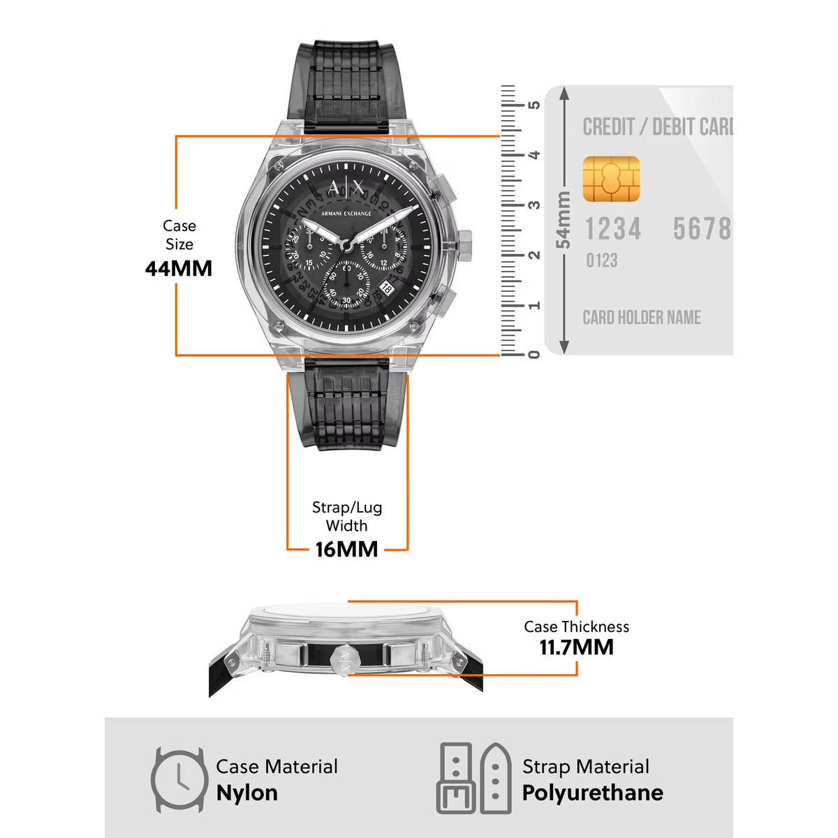 Armani Exchange Rafael Grey Dial Chronograph Analog Men Watch AX4167