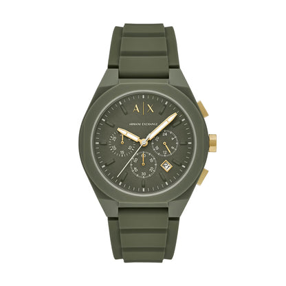Armani Exchange Quartz Green Dial Chronograph Analog Watch For Men AX4169