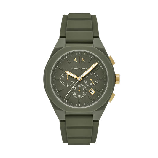 Armani Exchange Quartz Green Dial Chronograph Analog Watch For Men AX4169