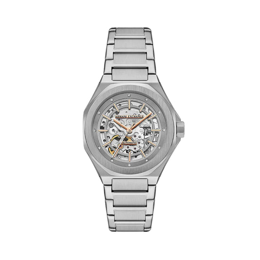 Armani Exchange Automatic Silver Dial Analog Women Watch AX4618