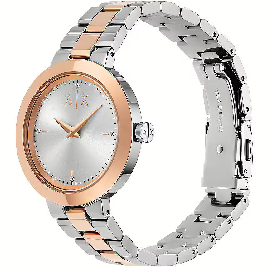 AX5172 Armani Exchange | Silver Dial / Two-Tone Stainless Steel Bracelet