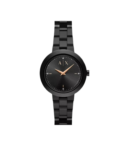 AX5173 Armani Exchange | Black Dial Stainless Steel Bracelet