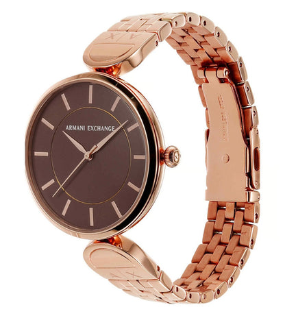 AX5384 Armani Exchange | Brown Dial Stainless Steel Bracelet