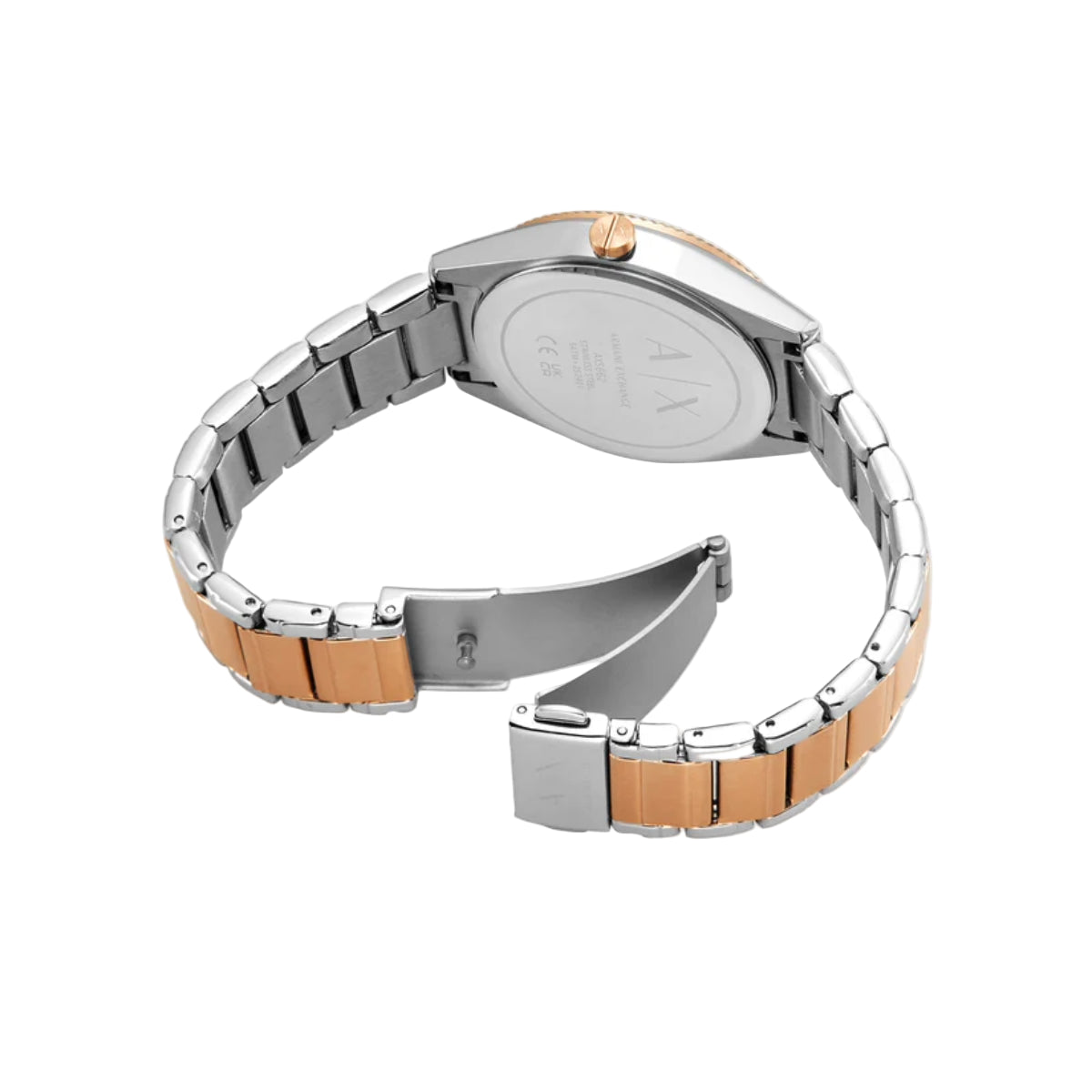 Armani Exchange Lady Giacomo White Dial Chronograph Watch for Women AX5662