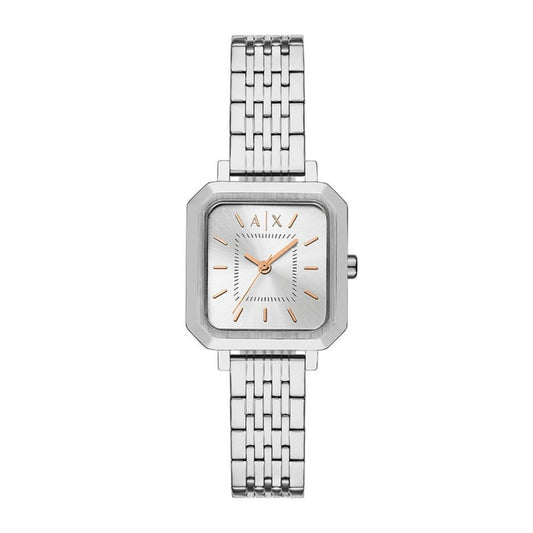 Armani Exchange Silver Rectangular Dial Analog Women Watch AX5724