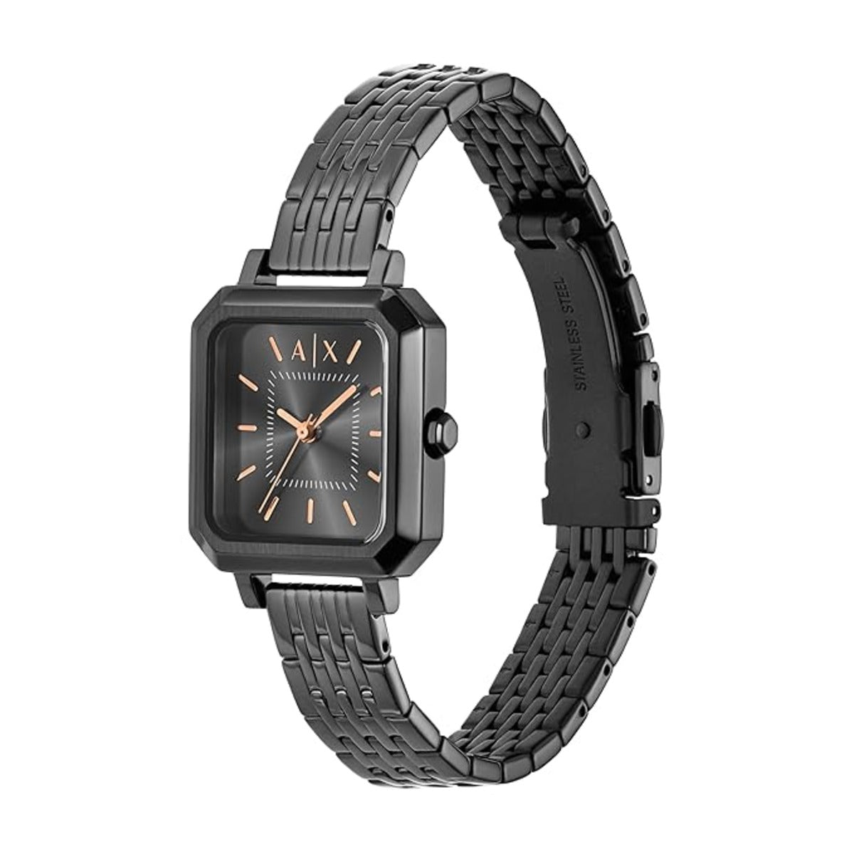 Armani Exchange Leila Black Rectangular Dial Analog Women Watch AX5732