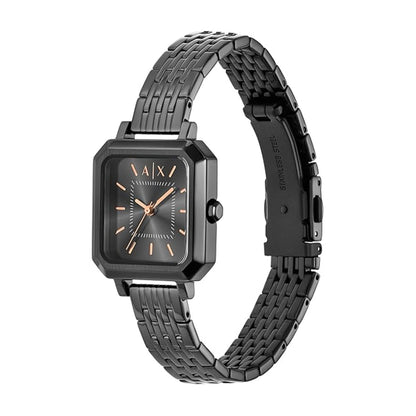 Armani Exchange Leila Black Rectangular Dial Analog Women Watch AX5732
