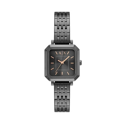 Armani Exchange Leila Black Rectangular Dial Analog Women Watch AX5732
