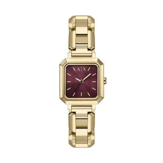 Armani Exchange Red Rectangular Dial Analog Women Watch AX5734