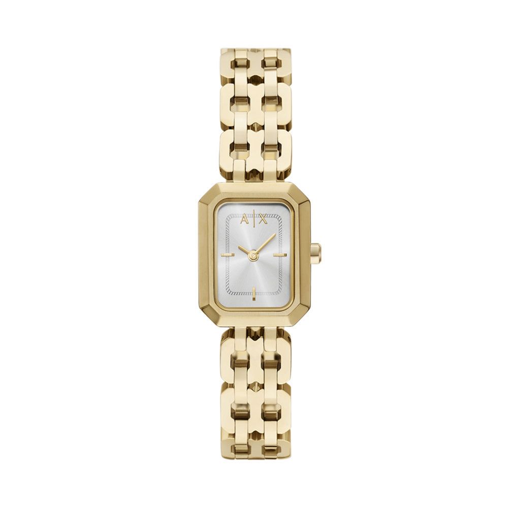 Armani Exchange Silver Dial Rectangular Analog Women Watch AX5811