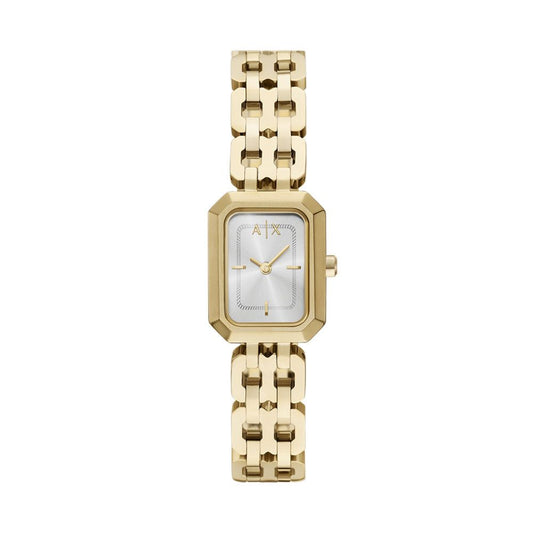Armani Exchange Silver Dial Rectangular Analog Women Watch AX5811
