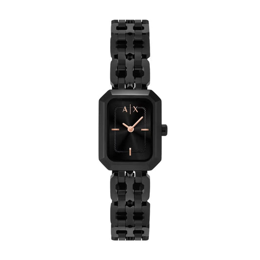 Armani Exchange Quartz Black Dial Analog Stainless Steel Women Watch AX5813