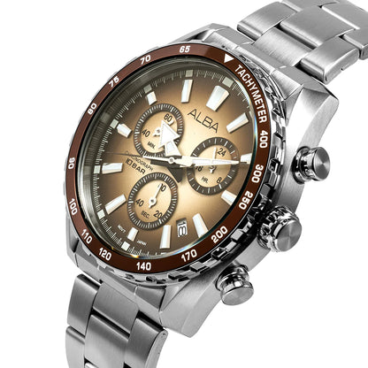 ALBA Golden Beige Dial Chronograph Men's Watch AX7009X1