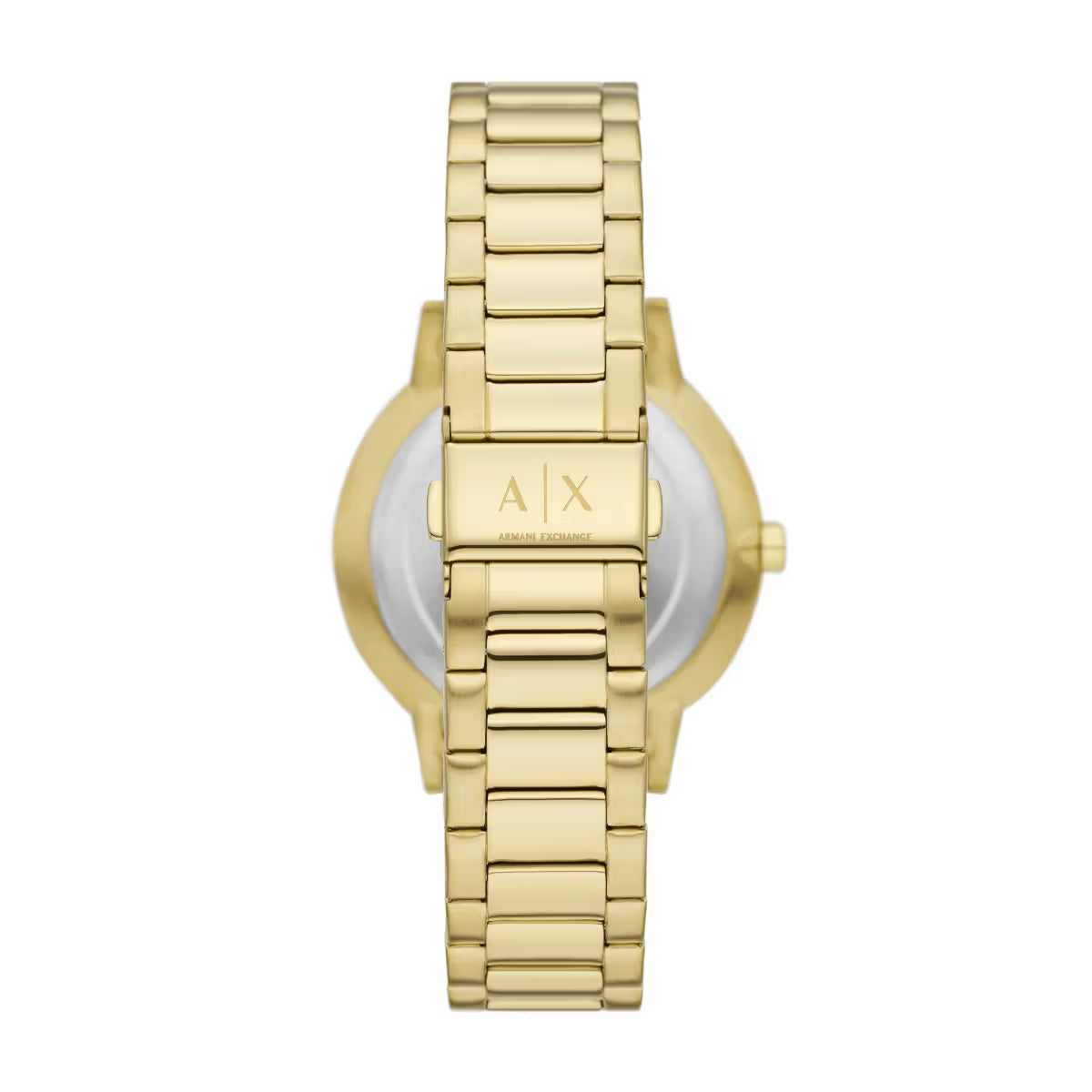Armani Exchange Quartz Gold Dial Men's Watch With Bracelet Set AX7144SET