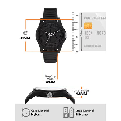 Armani Exchange Outerbanks Black Dial Analog Watch For Men AX7159SET