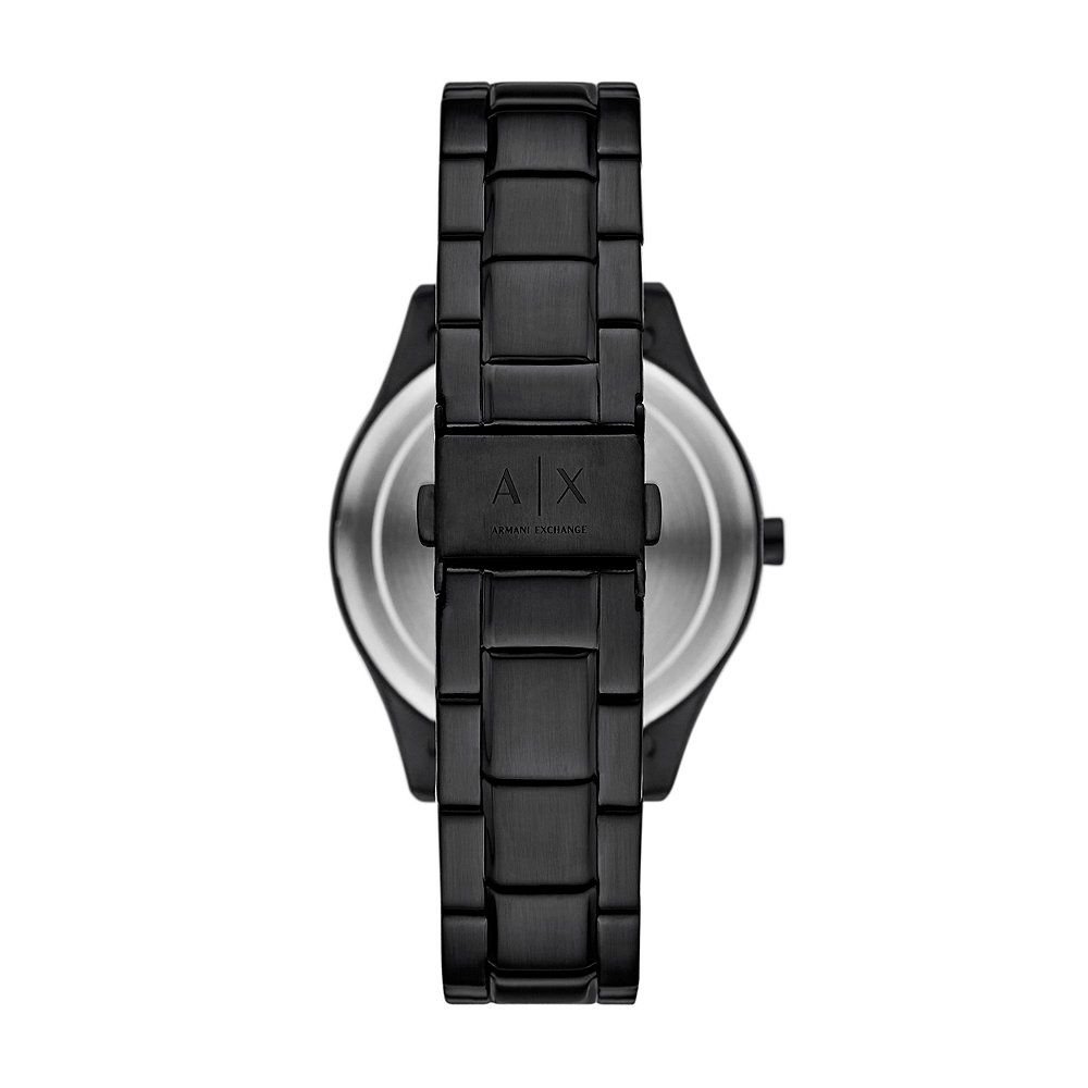 Armani Exchange Black Dial Multifunction Men Watch With Necklace Set AX7160SET