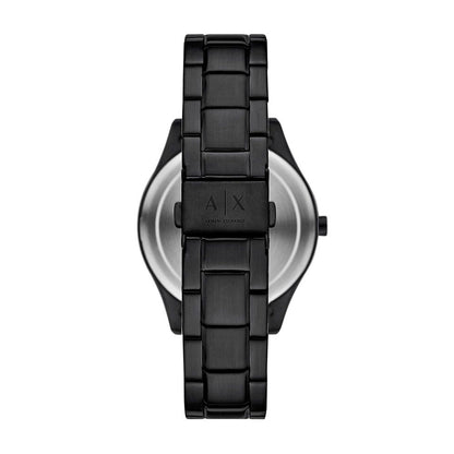 Armani Exchange Black Dial Multifunction Men Watch With Necklace Set AX7160SET