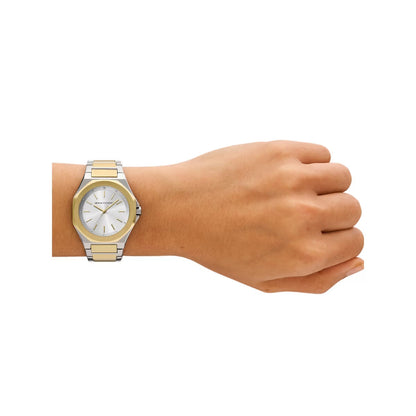 Armani Exchange Quartz Silver Dial Analog Women Watch With Chain AX7161SET