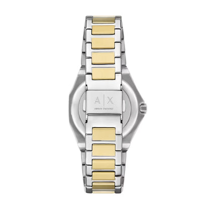 Armani Exchange Quartz Silver Dial Analog Women Watch With Chain AX7161SET