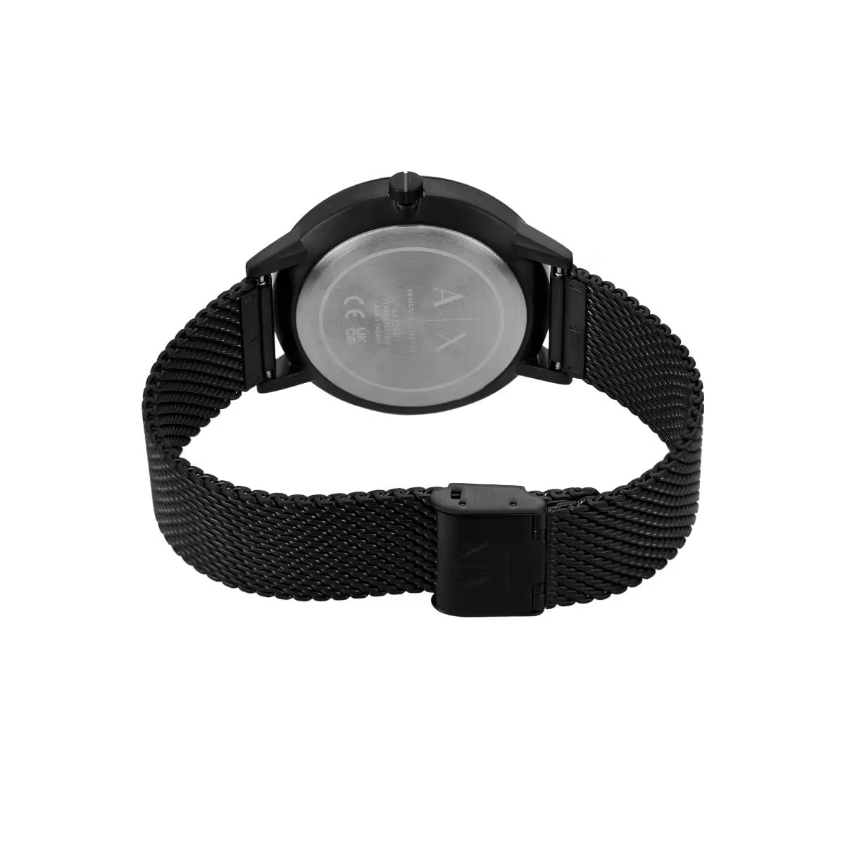 Armani Exchange Black Round Dial Analog Men's Watch with Chain AX7162SET