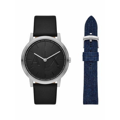 Armani Exchange Quartz Black Dial Analog Watch For Men AX7168SET