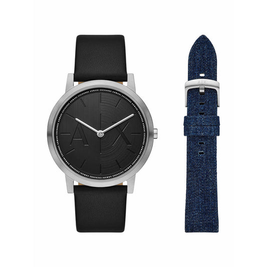 Armani Exchange Quartz Black Dial Analog Watch For Men AX7168SET