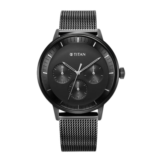 Titan Modern Classics Black Dial Quartz Multifunction Men watch 94006NM01
