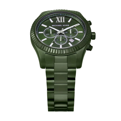 MK9166 Michael Kors | Lexington Chrono Green Dial Watch (Men)