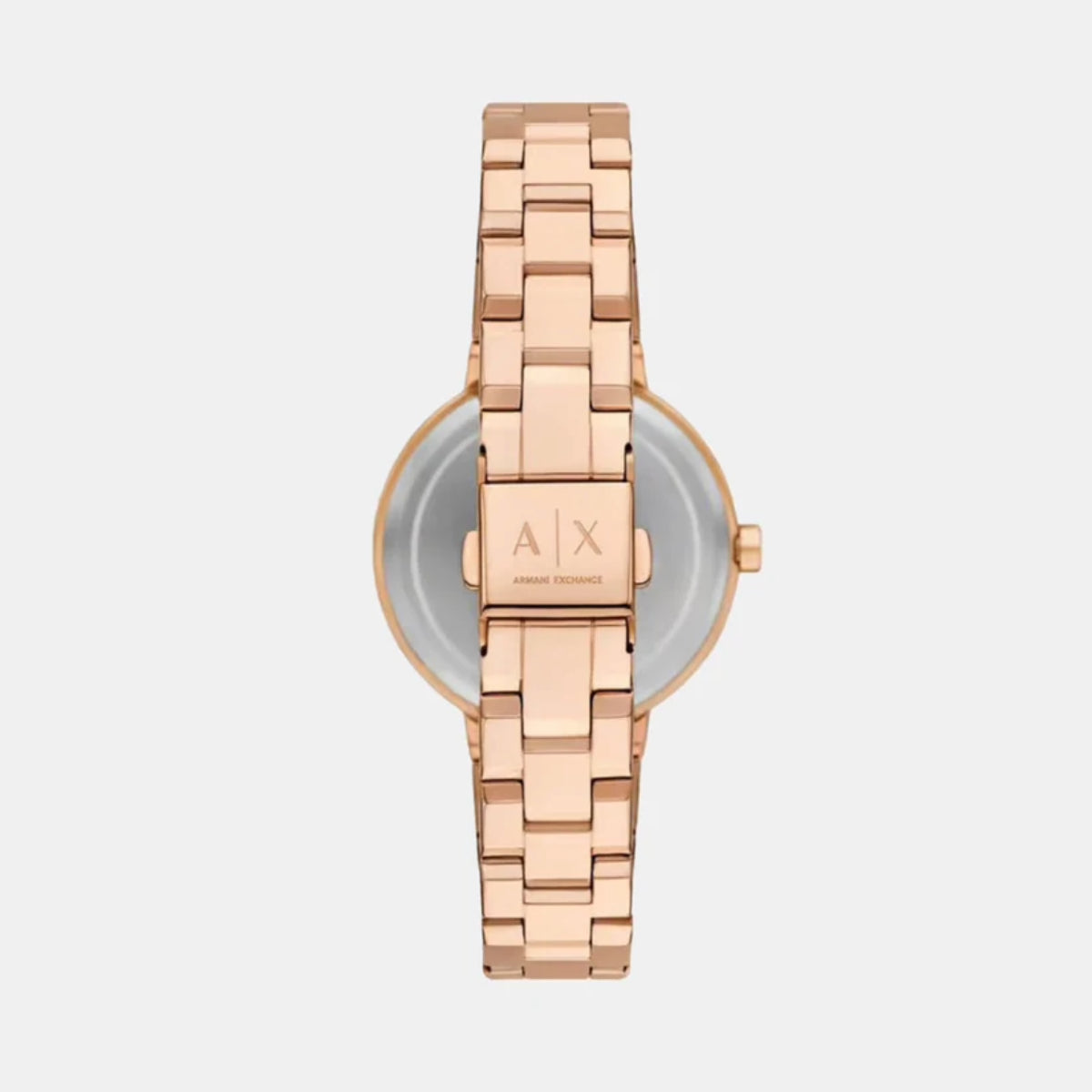 Armani Exchange Two-Hand Rose Gold-Tone Women Watch AX5177