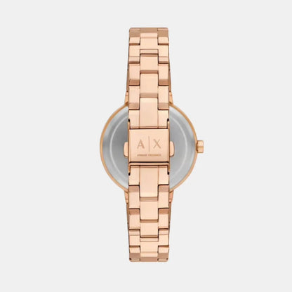 Armani Exchange Two-Hand Rose Gold-Tone Women Watch AX5177