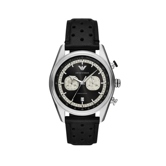 Emporio Armani Quartz Black Dial Chronograph Analog Men's Watch AR11635