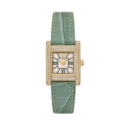 Emporio Armani Genni White Rectangular Dial Women Watch AR11661