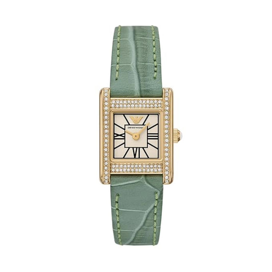 Emporio Armani Genni White Rectangular Dial Women Watch AR11661