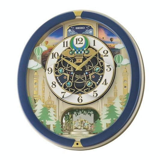 Seiko Wall Clock Decorative Melodies in Motion Chime Oval Shaped QXM398LT