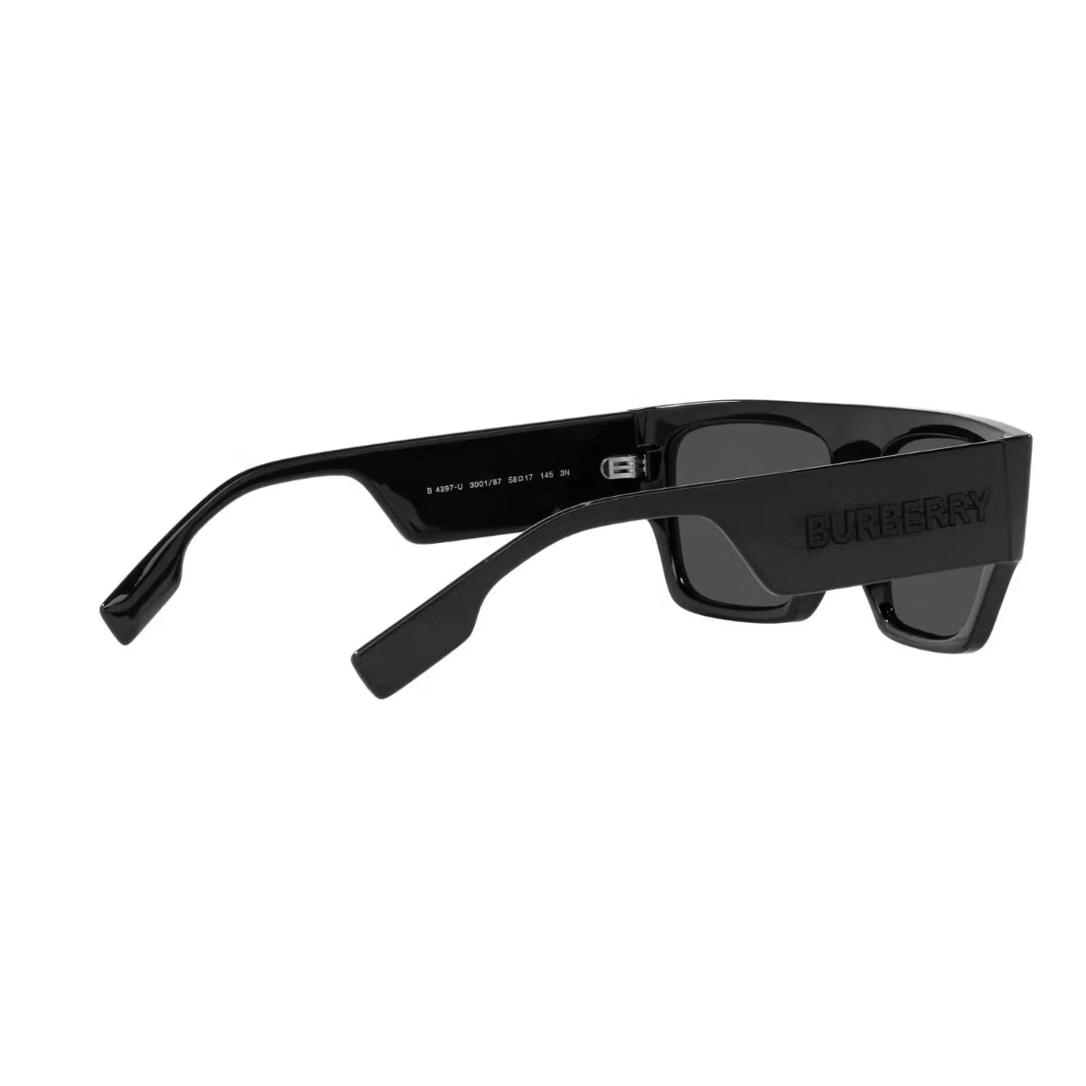 Burberry B. Logo Square Sunglasses for Men, Grey Lens – 0BE4397U30018758