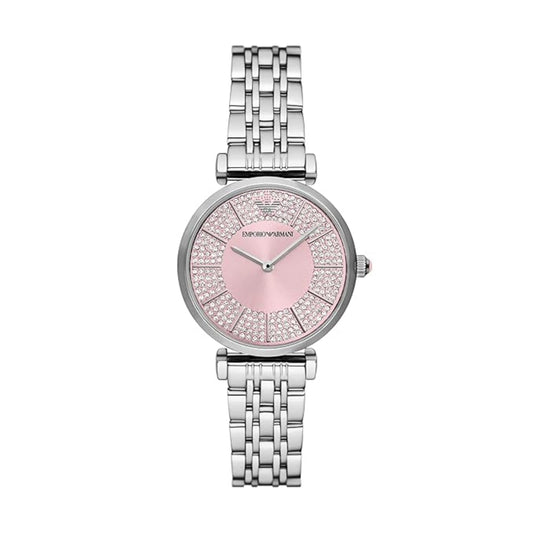 Emporio Armani Quartz Pink Dial Analog Women's Watch AR11686
