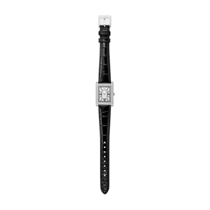 Emporio Armani Silver Dial Analog Leather Strap Women Watch AR11623