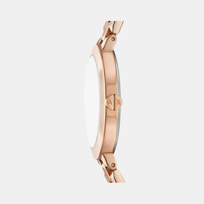 Armani Exchange Two-Hand Rose Gold-Tone Women Watch AX5177
