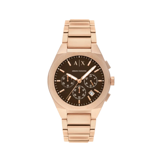 Armani Exchange Rafael Brown Dial Chronograph Analog Men Watch AX4188
