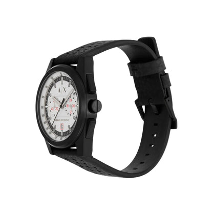 Armani Exchange Quartz Grey Dial Chronograph Rubber Strap Men Watch AX2865