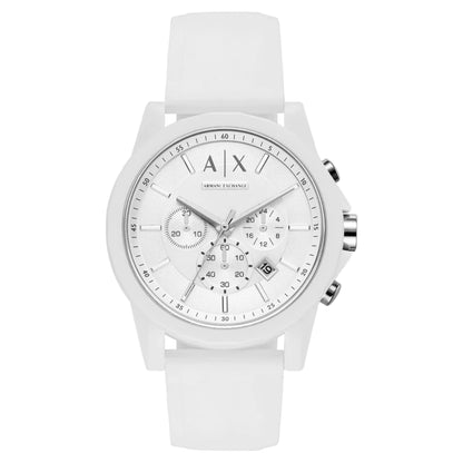 Armani Exchange Quartz White Dial Chronograph Men's Watch AX1325