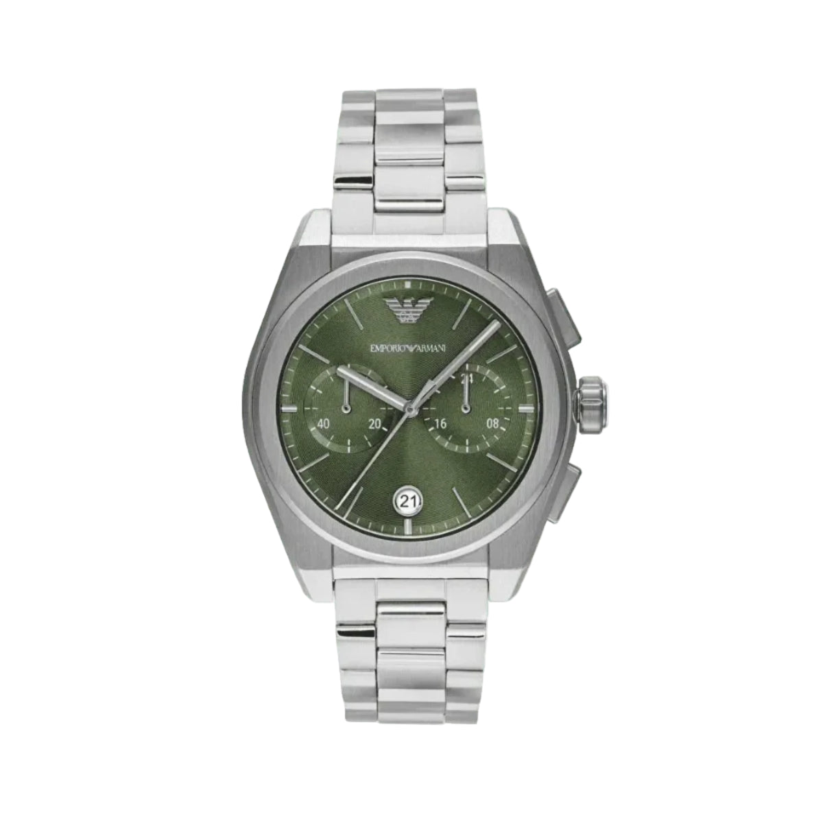 Emporio Armani Quartz Green Dial Chronograph Analog Men's Watch AR11640