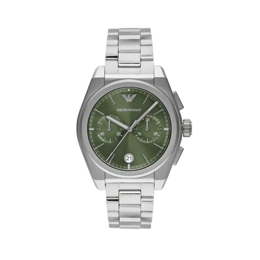 Emporio Armani Quartz Green Dial Chronograph Analog Men's Watch AR11640